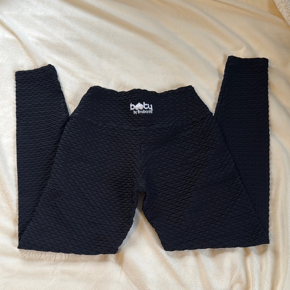 Booty by Brabants Black Leggings Form-Fitting Tapered Design